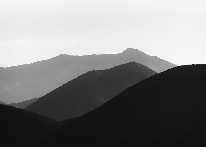 Bild mit Bergen